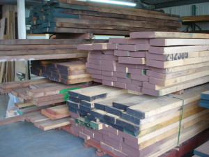 The dry timber is transported by sea to the UK